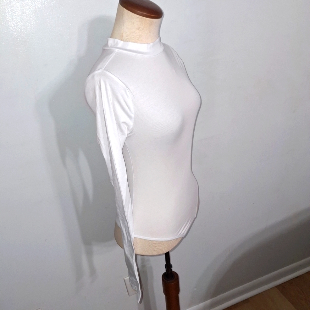 Fashion Nova/Melanie Mock Neck Bodysuit- W Sz Small - Picture 4 of 10